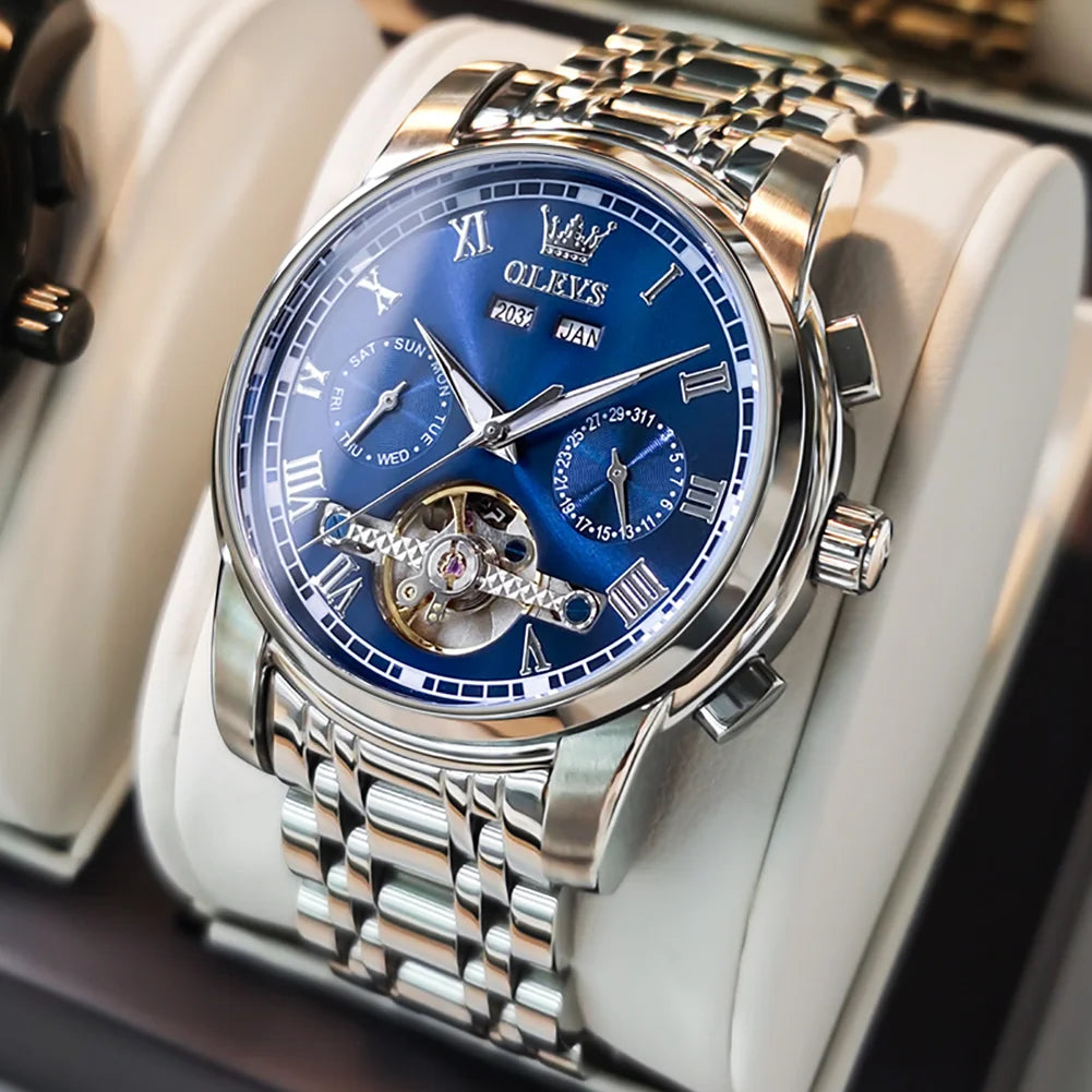 Waterproof Stainless Steel Strap Watch for Man