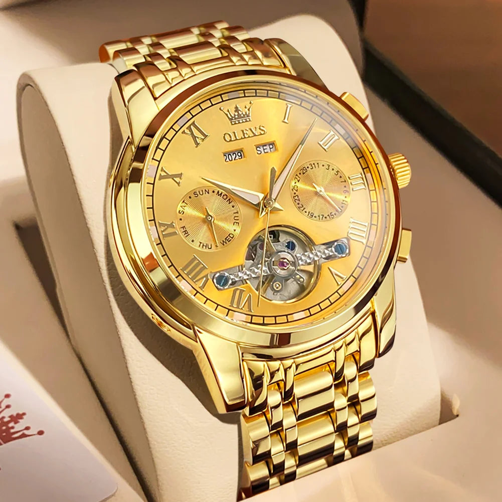 Waterproof Stainless Steel Strap Watch for Man
