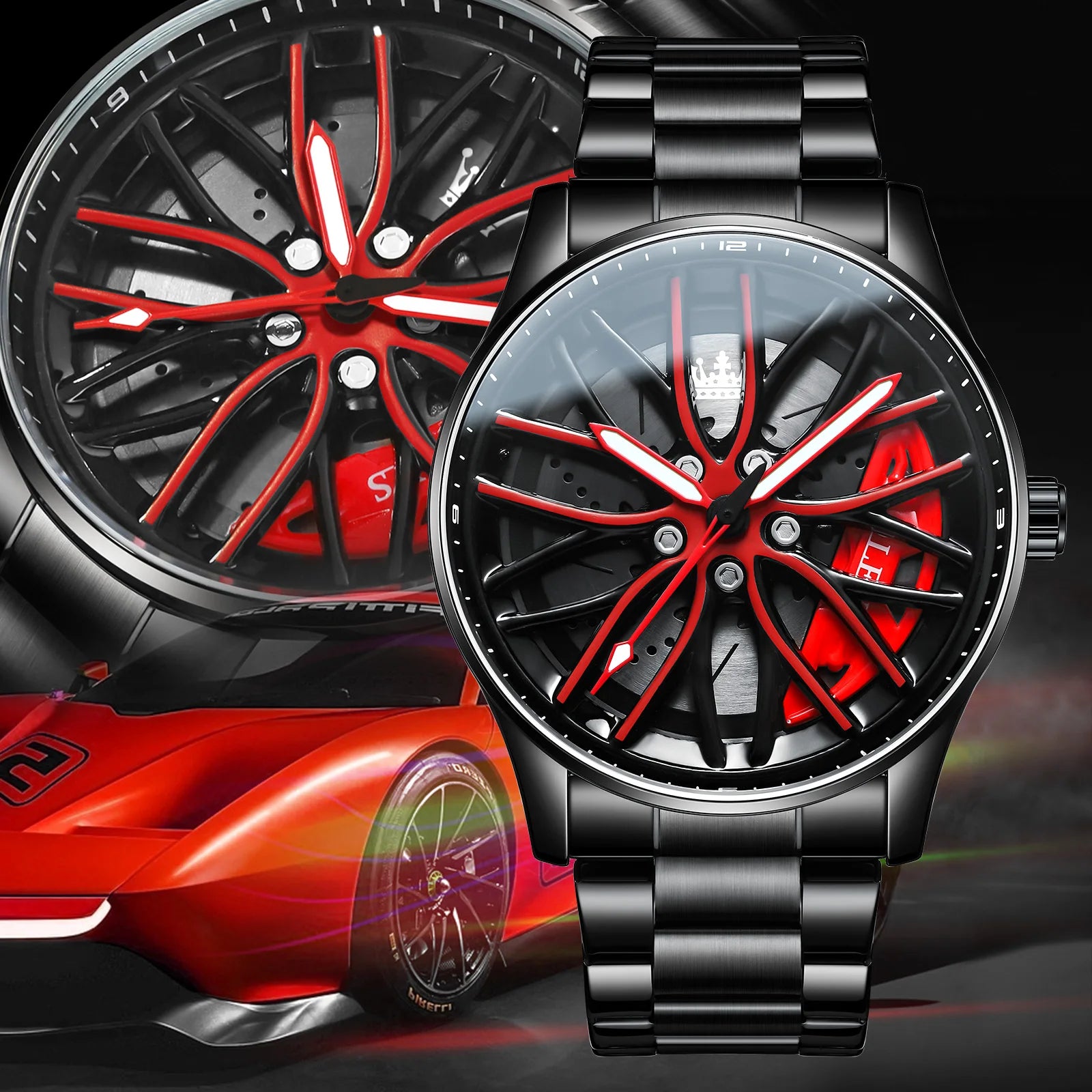 Luxury Watch Waterproof Rotary Sport