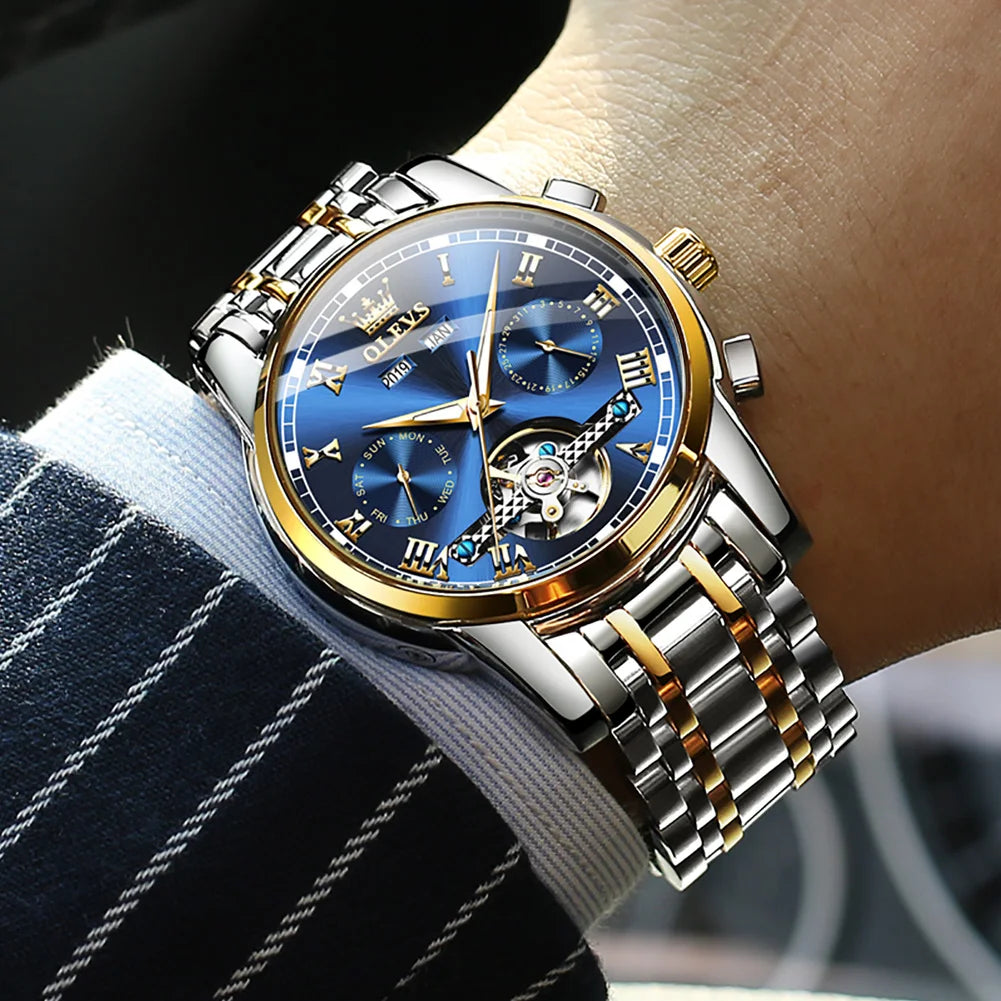 Waterproof Stainless Steel Strap Watch for Man