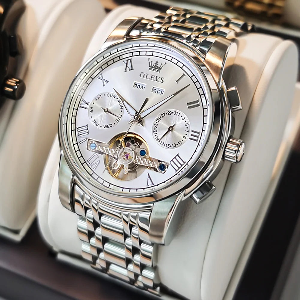 Waterproof Stainless Steel Strap Watch for Man