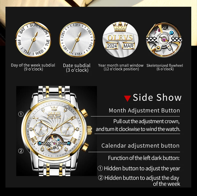 Automatic Mechanical Watches for Business Men