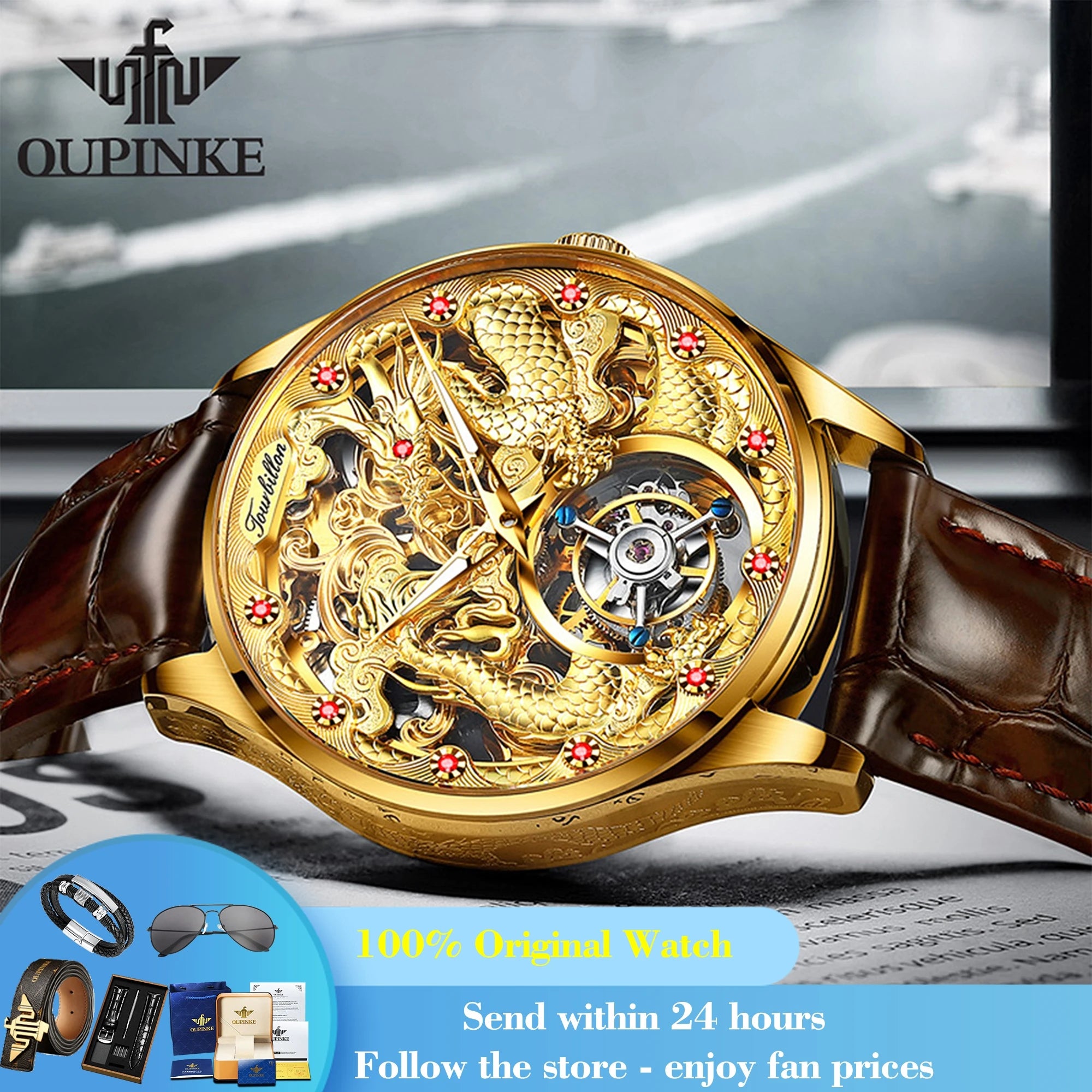 Tourbillon Mechanical Watch For Men