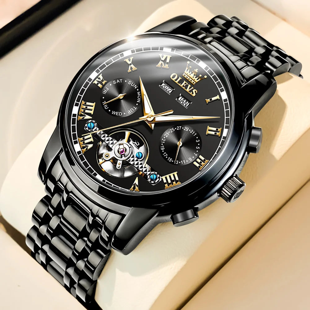 Waterproof Stainless Steel Strap Watch for Man