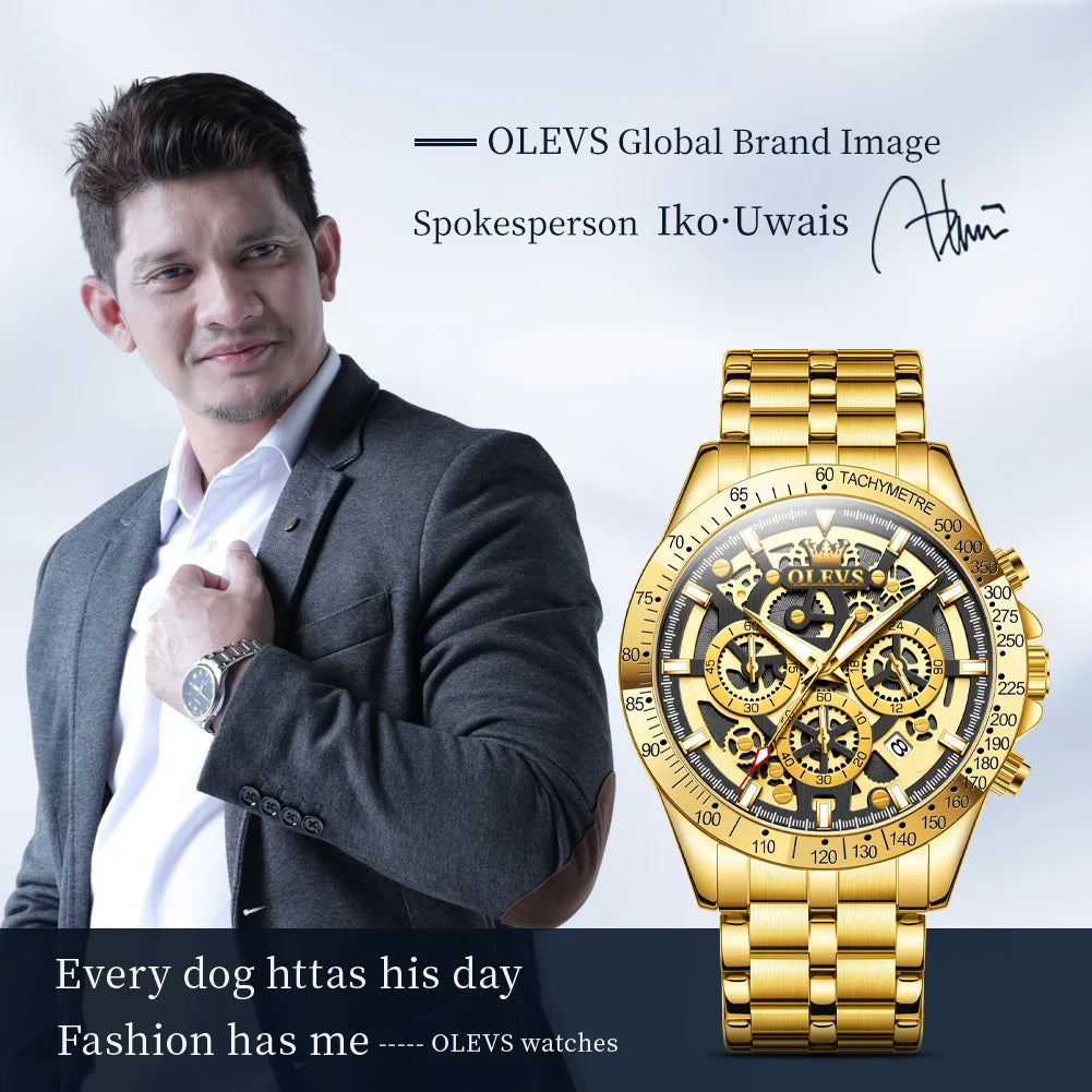 Men's Watches Original Quartz  Waterproof Luminous