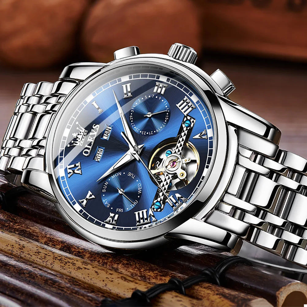 Waterproof Stainless Steel Strap Watch for Man