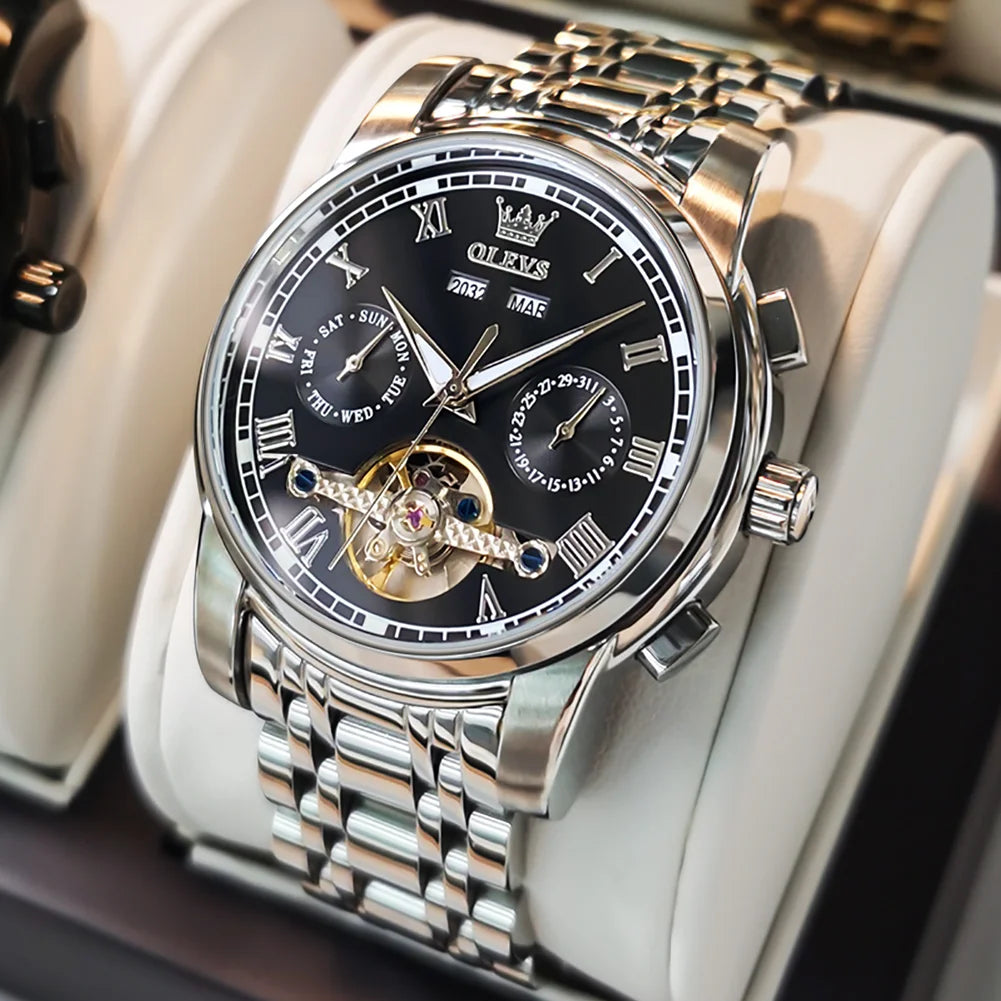 Waterproof Stainless Steel Strap Watch for Man