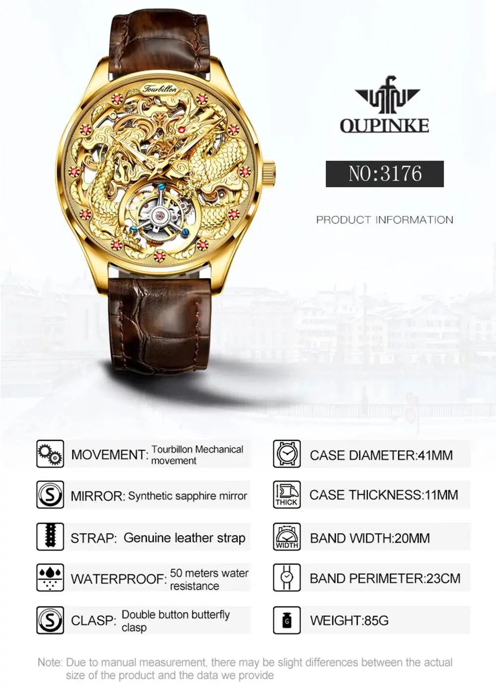 Tourbillon Mechanical Watch For Men