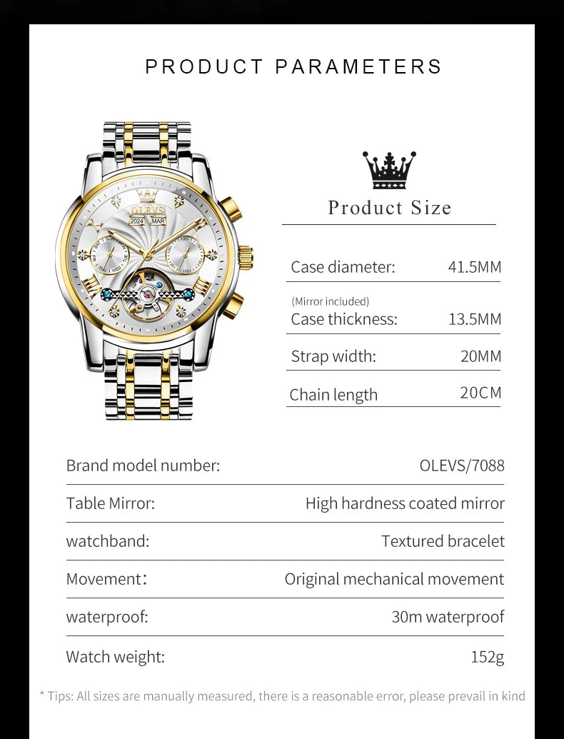 Automatic Mechanical Watches for Business Men