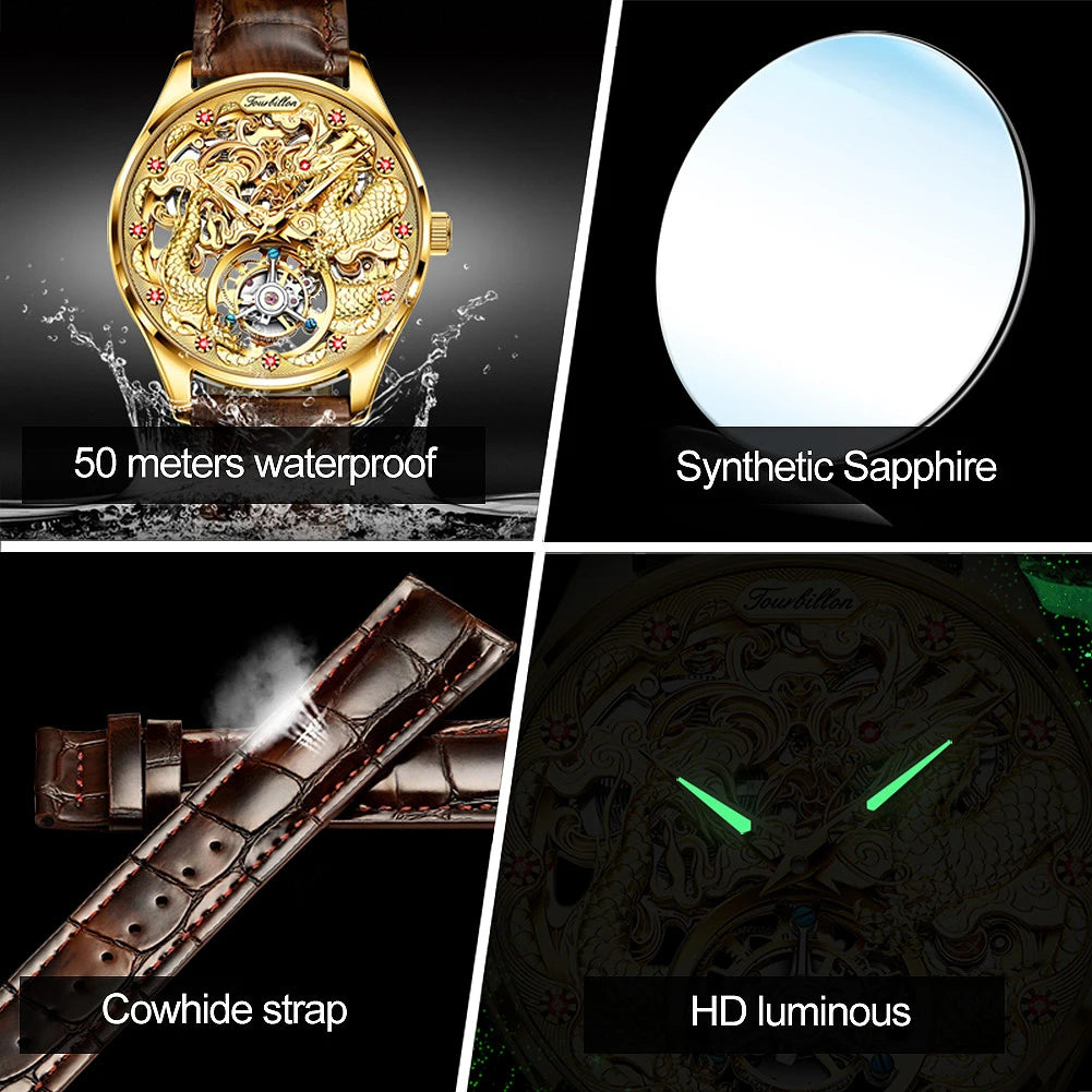 Tourbillon Mechanical Watch For Men
